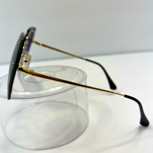 JOHN VARVANTOS LADIES GOLD METAL SUNGLASSES - Picture 2 of 11